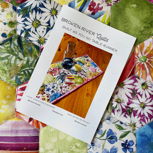 Hexagon Table Runner - Quilt as You Go Paper Pattern