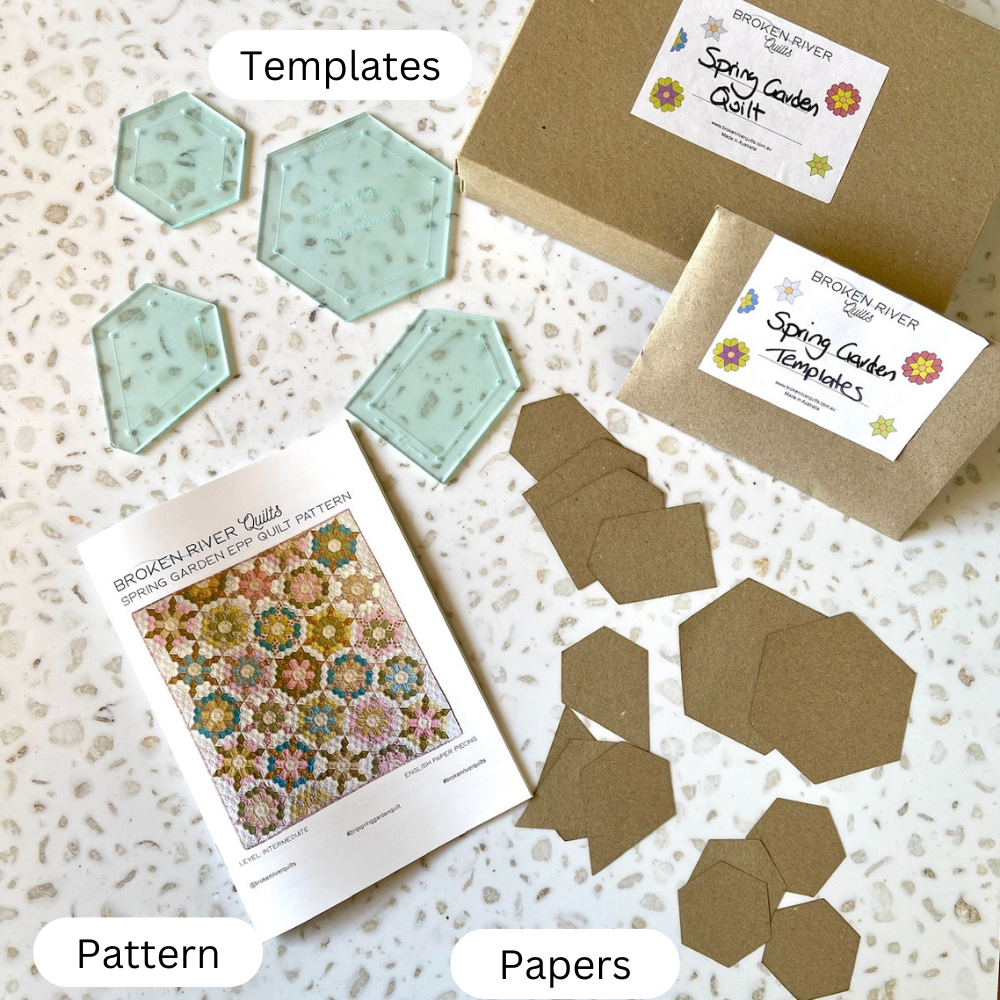 Spring Garden EPP Quilt Bundle