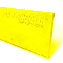 Add-A-Quarter 12" Ruler - Yellow