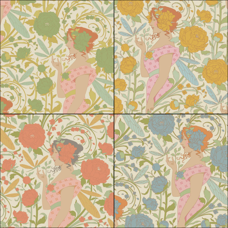 Big Blooms Tilda Songbird Fabric Bundle