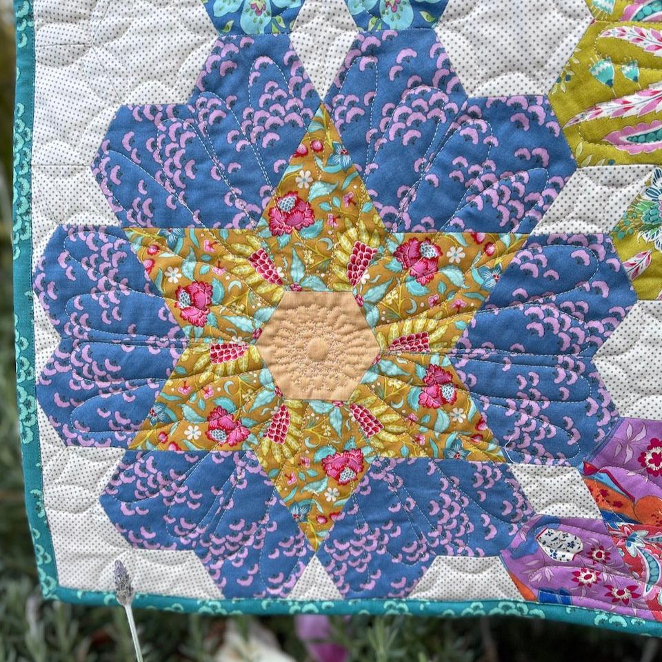 Close up of a Big Blooms Block