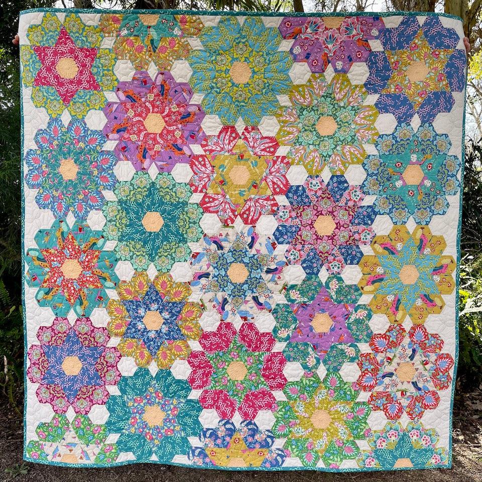 Big Blooms Quilt in full