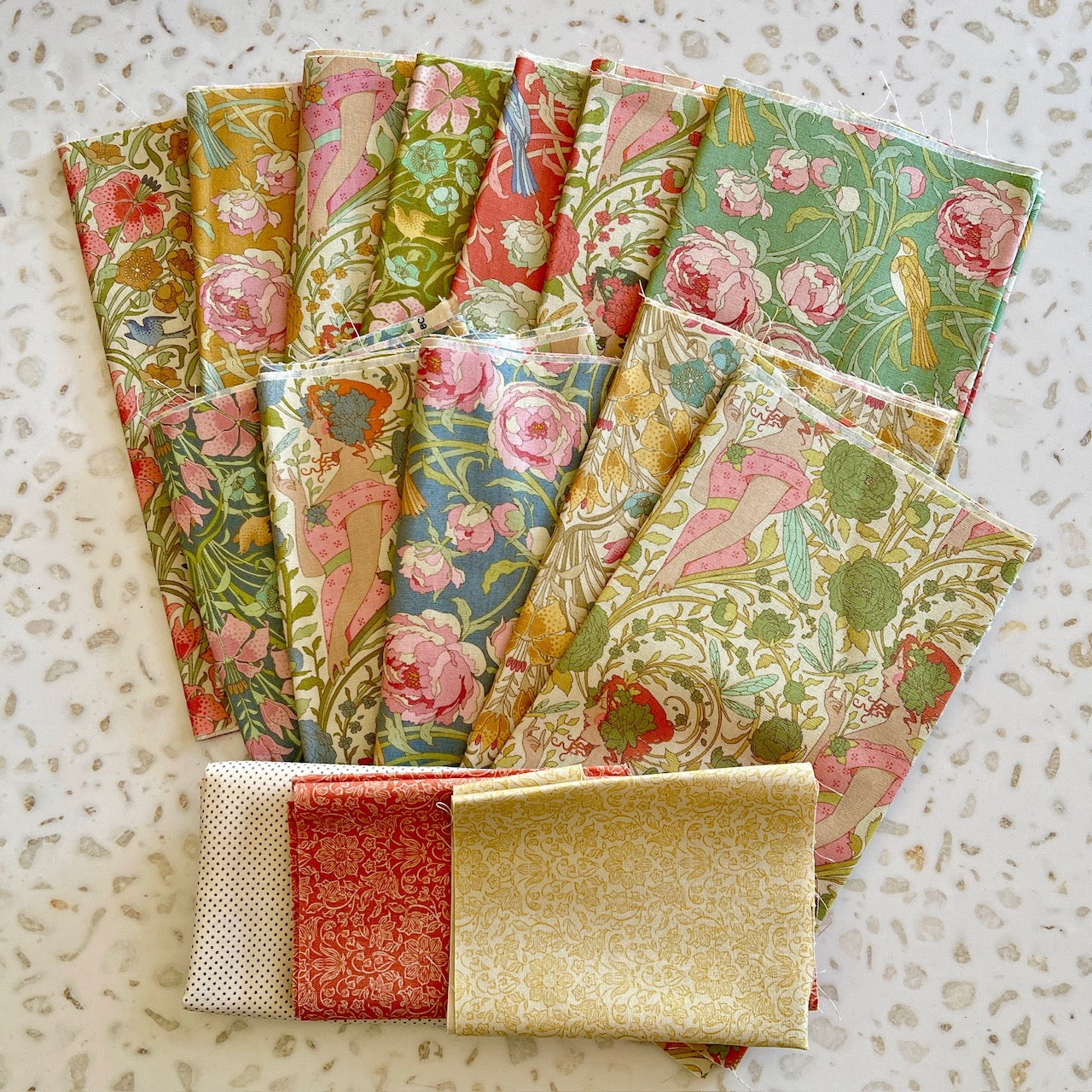 Big Blooms Tilda Songbird Fabric Bundle