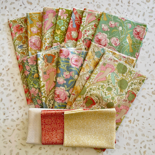 Big Blooms Tilda Songbird Fabric Bundle