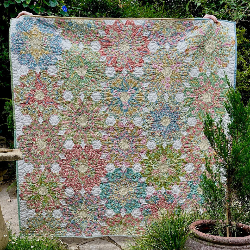 Big Blooms Quilt in Tilda Songbird Fabric