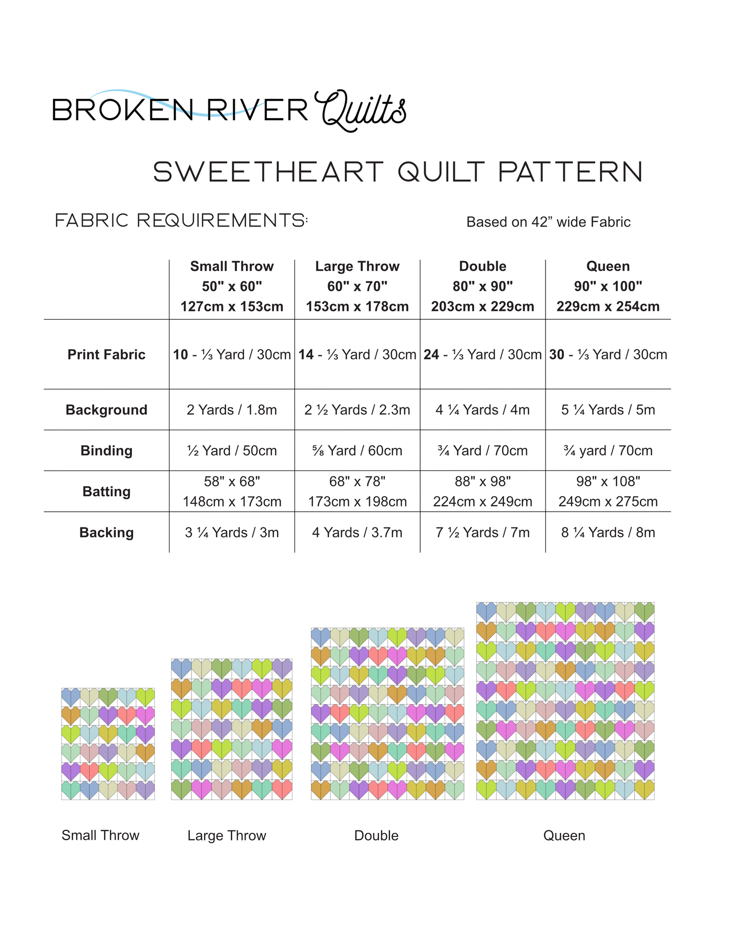 Sweetheart Quilt Pattern – Beginner Friendly PDF Pattern