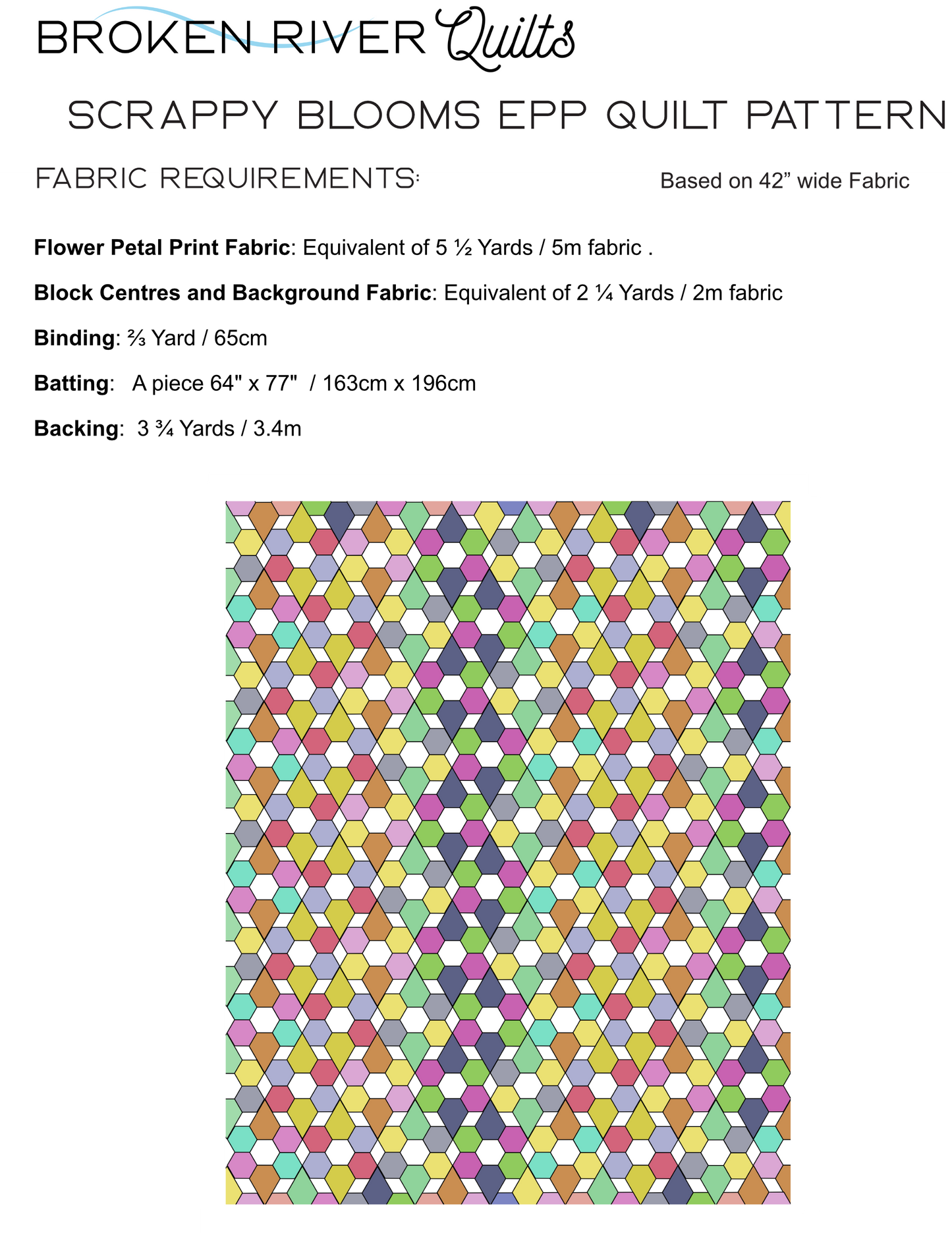 Scrappy Blooms Material Requirements