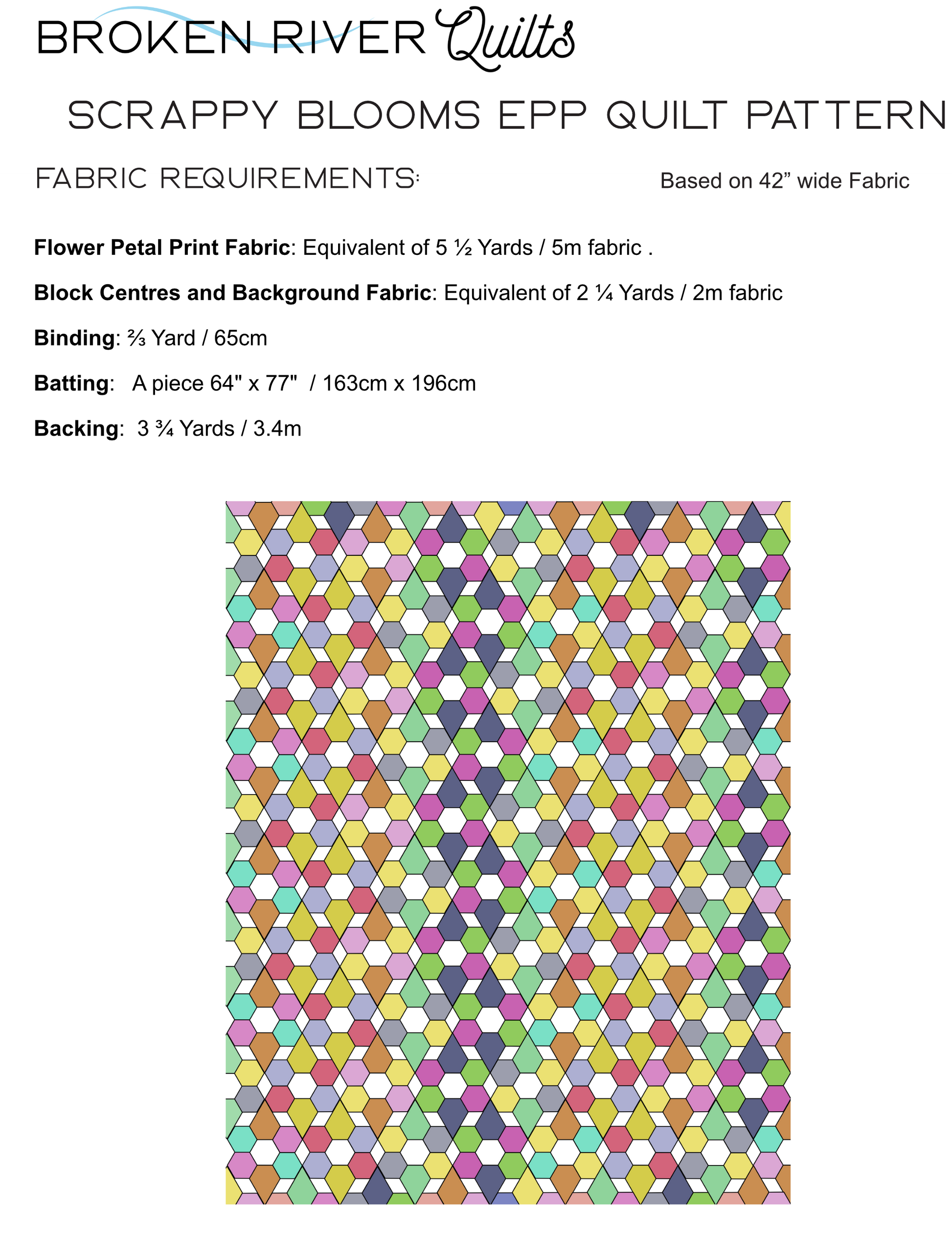 Scrappy Blooms Material Requirements