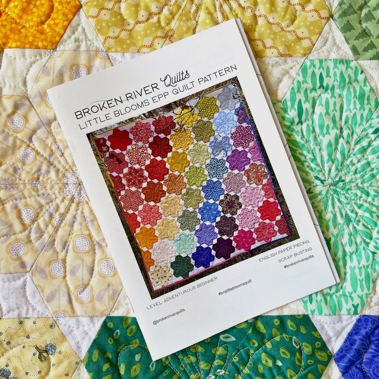 Little Blooms EPP Quilt - Scrap EPP Paper Pattern
